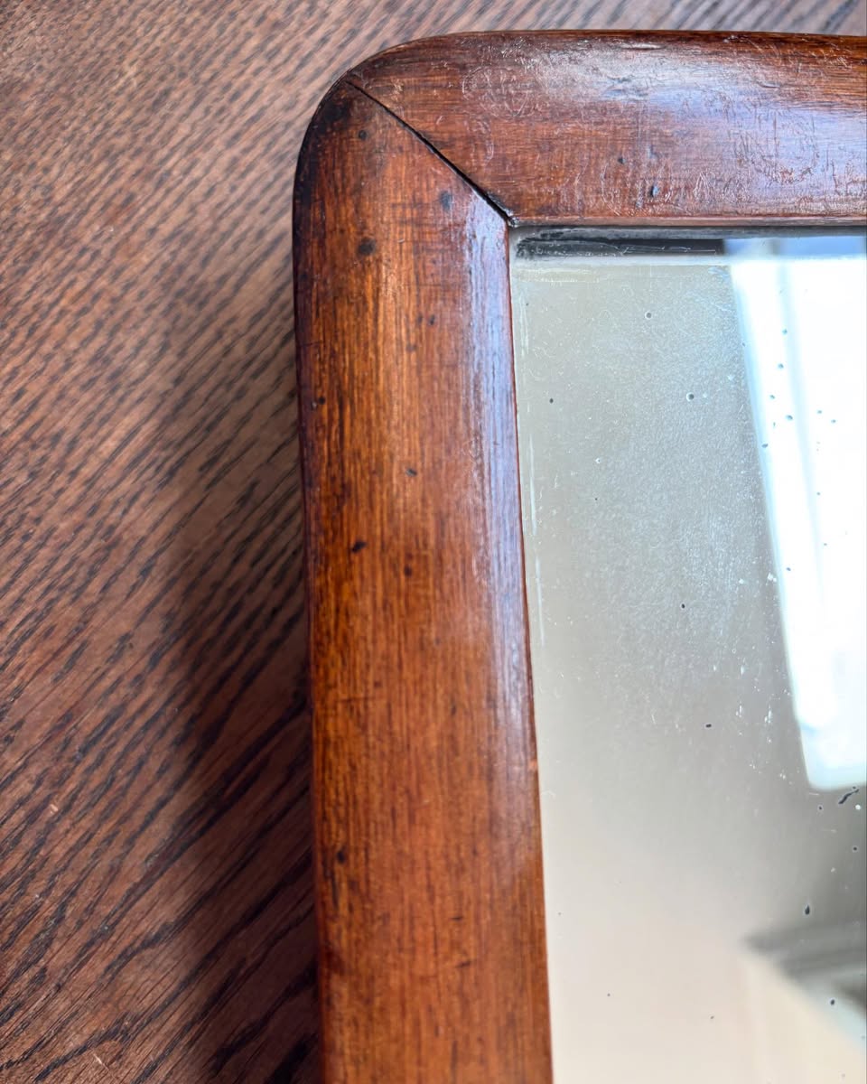 19th century English Mahogany mirror