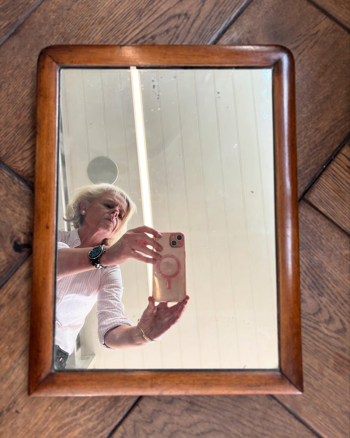 19th century English Mahogany mirror