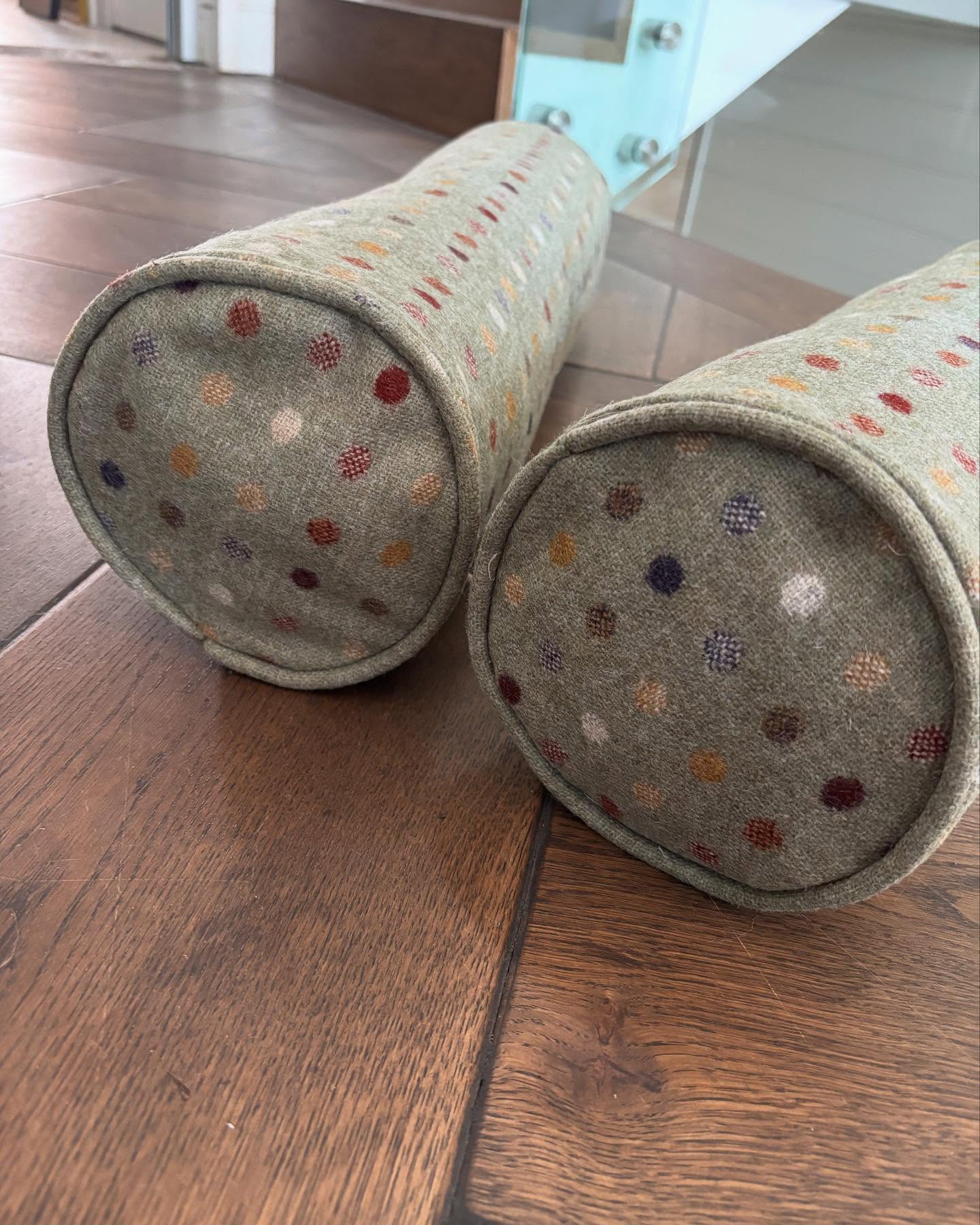 Wool Bolster Barrel Cushions