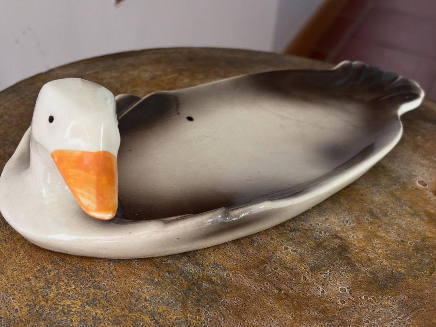 Vintage Duck Serving Plate