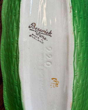 Vintage Cabbage leaf Beswick Cabbage-ware Serving Plate