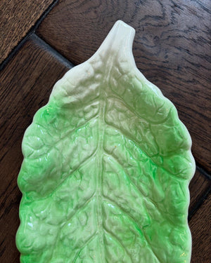 Vintage Cabbage leaf Beswick Cabbage-ware Serving Plate