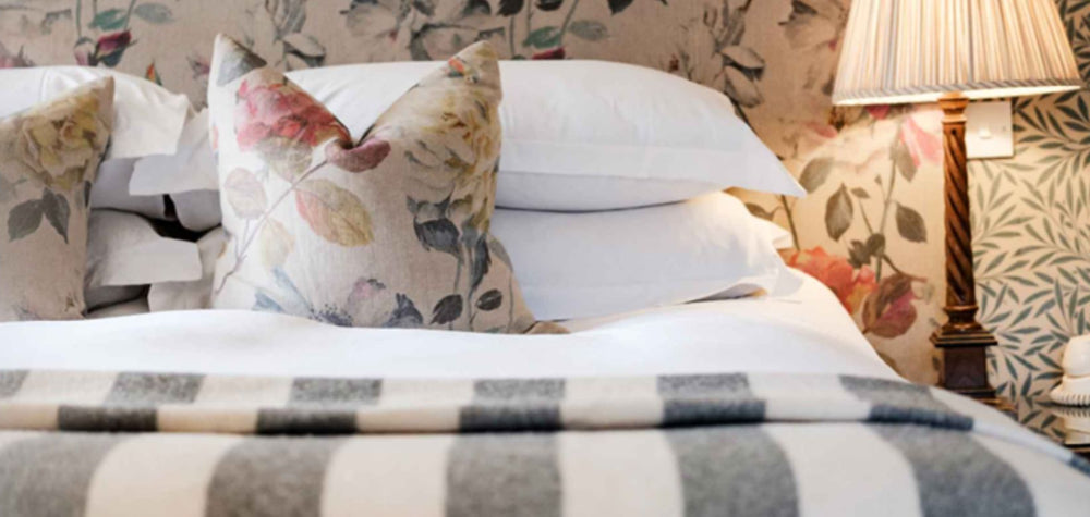 Broadstripe Welsh Throw & Blankets - Grey