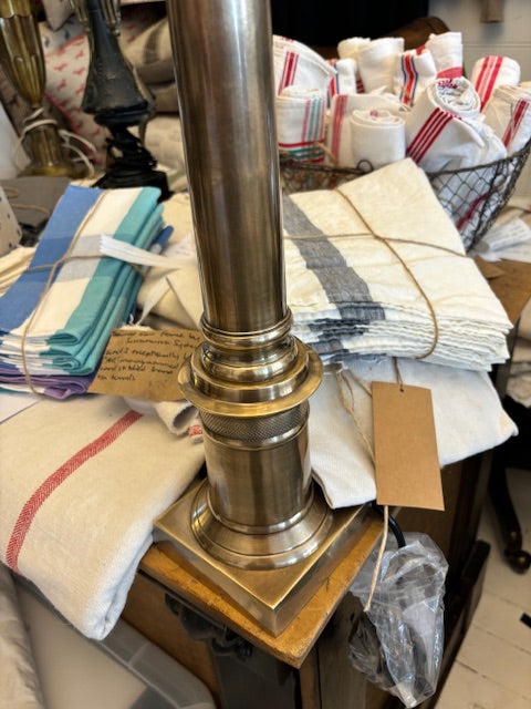 Table Lamp Base Antique Brass