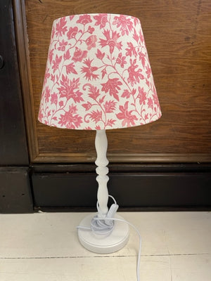 English Linen Pink Floral lampshade