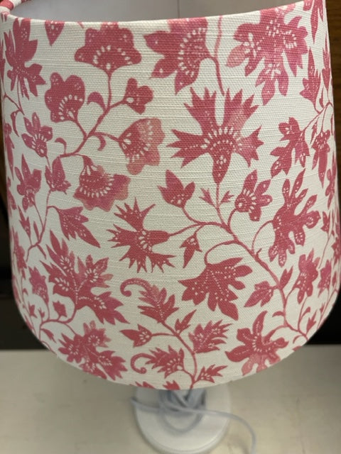 English Linen Pink Floral lampshade