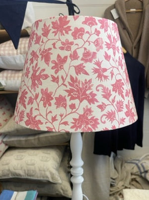 English Linen Pink Floral lampshade
