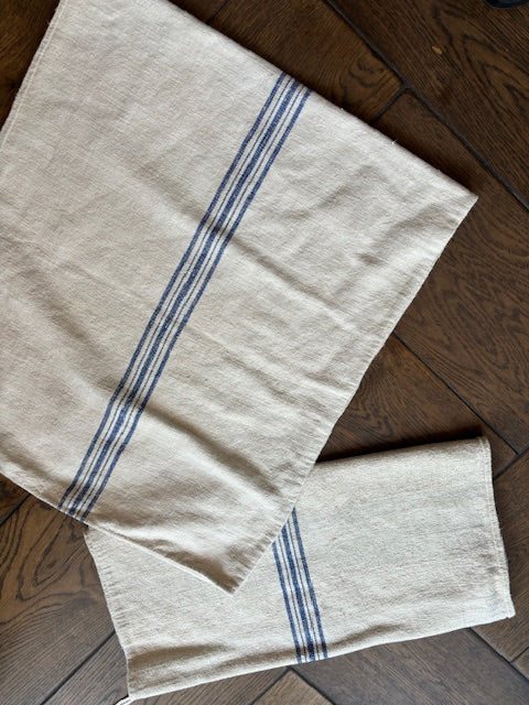 5 Stripe Mid Blue Hungarian Grain Sack