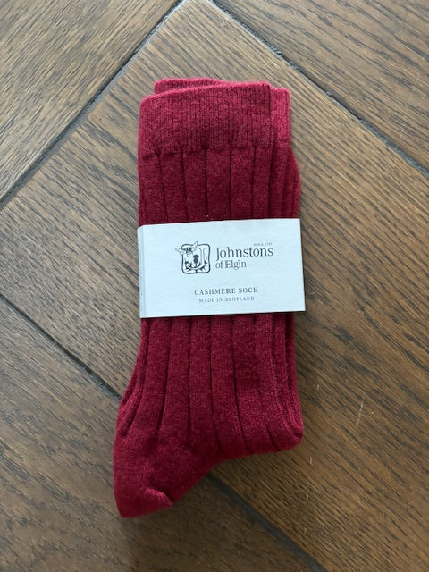 Cashmere Mens Ribbed Socks