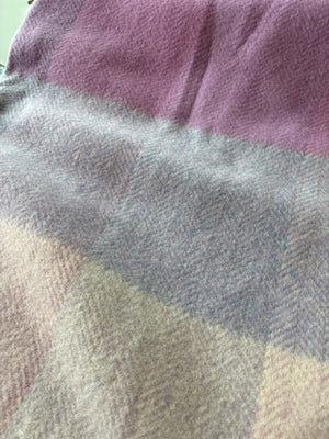 Merino Wool Cashmere Throw - Purple Lavender Lilac