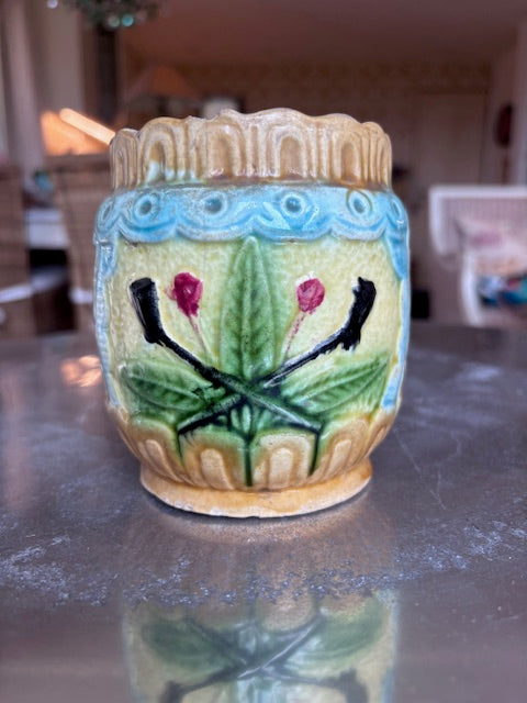 Antique French Majolica Pot