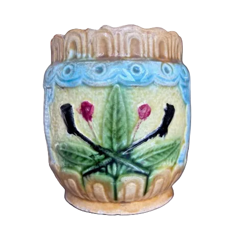 Antique French Majolica Pot