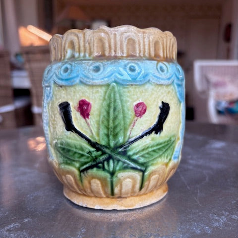 Antique French Majolica Pot
