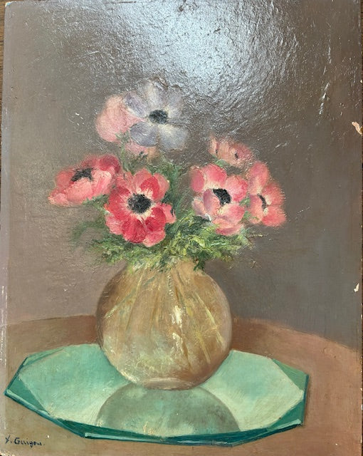 Vintage French Floral Painting