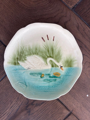 Antique / Vintage French Swan Plate