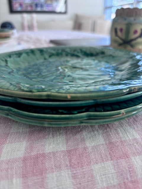 Antique French Gien Plates (Set of 6)