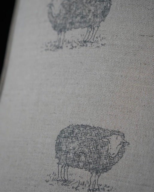 Vintage Rocking Chair English Sheep Linen