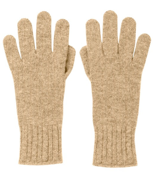 Womens Cuff Cashmere Gloves