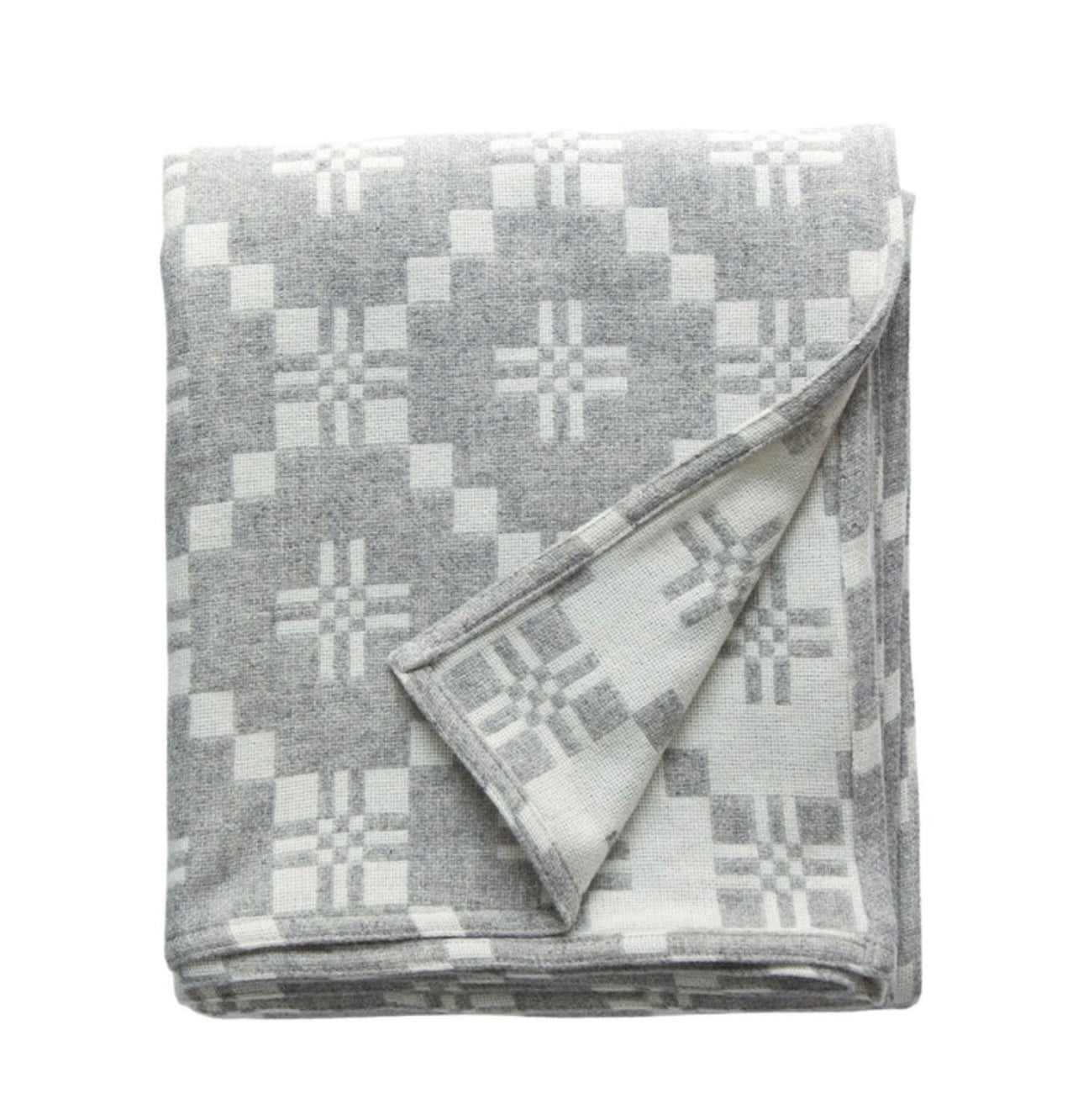 St David's Cross Welsh Throw & Blankets - Silver