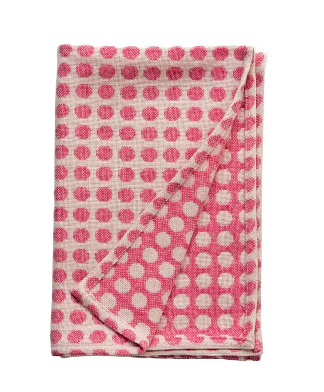 Spotted Welsh Throw - Pink