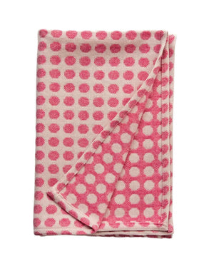 Spotted Welsh Throw - Pink