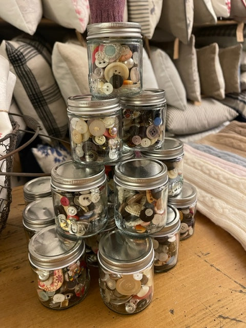 Vintage Button Jars