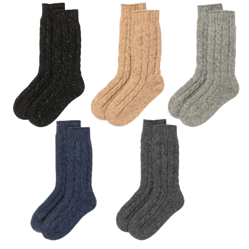 Donegal Knitted Cashmere Socks