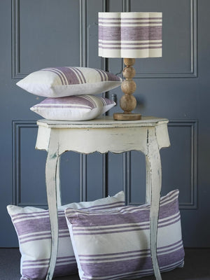 Cabbages & Roses Lilac Striped lampshade