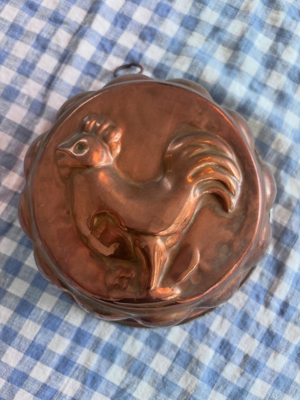 Vintage French rooster copper mold