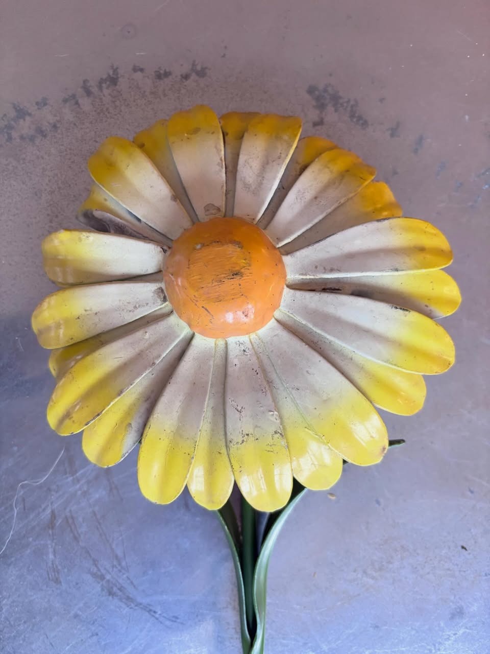Vintage French Toleware Daisy Wall Hook