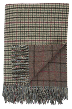 Lambswool Double Face Check Throw | Lossiemouth