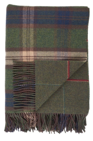 Lambswool Double Face Check Throw | Forth