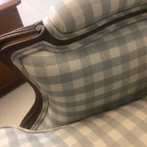 Gingham Linen Armchair