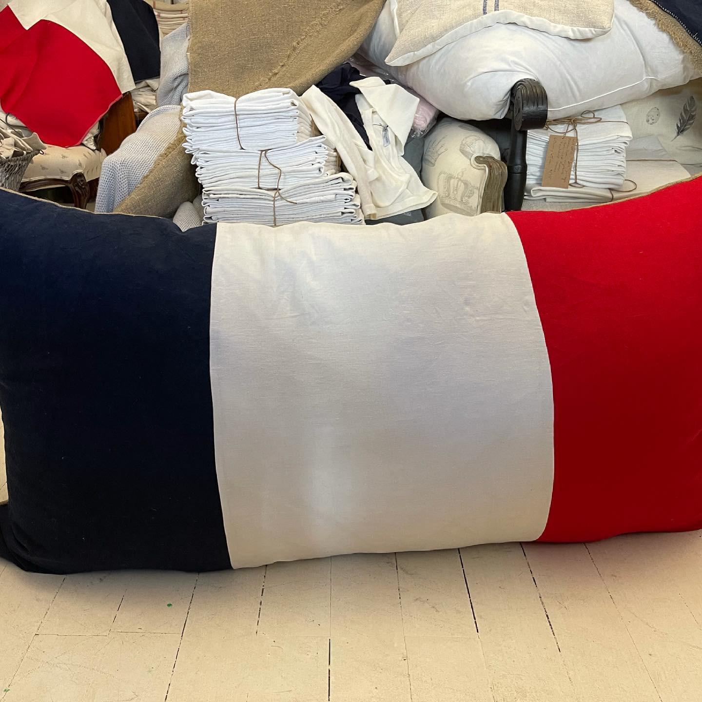 Giant French Flag Cushion