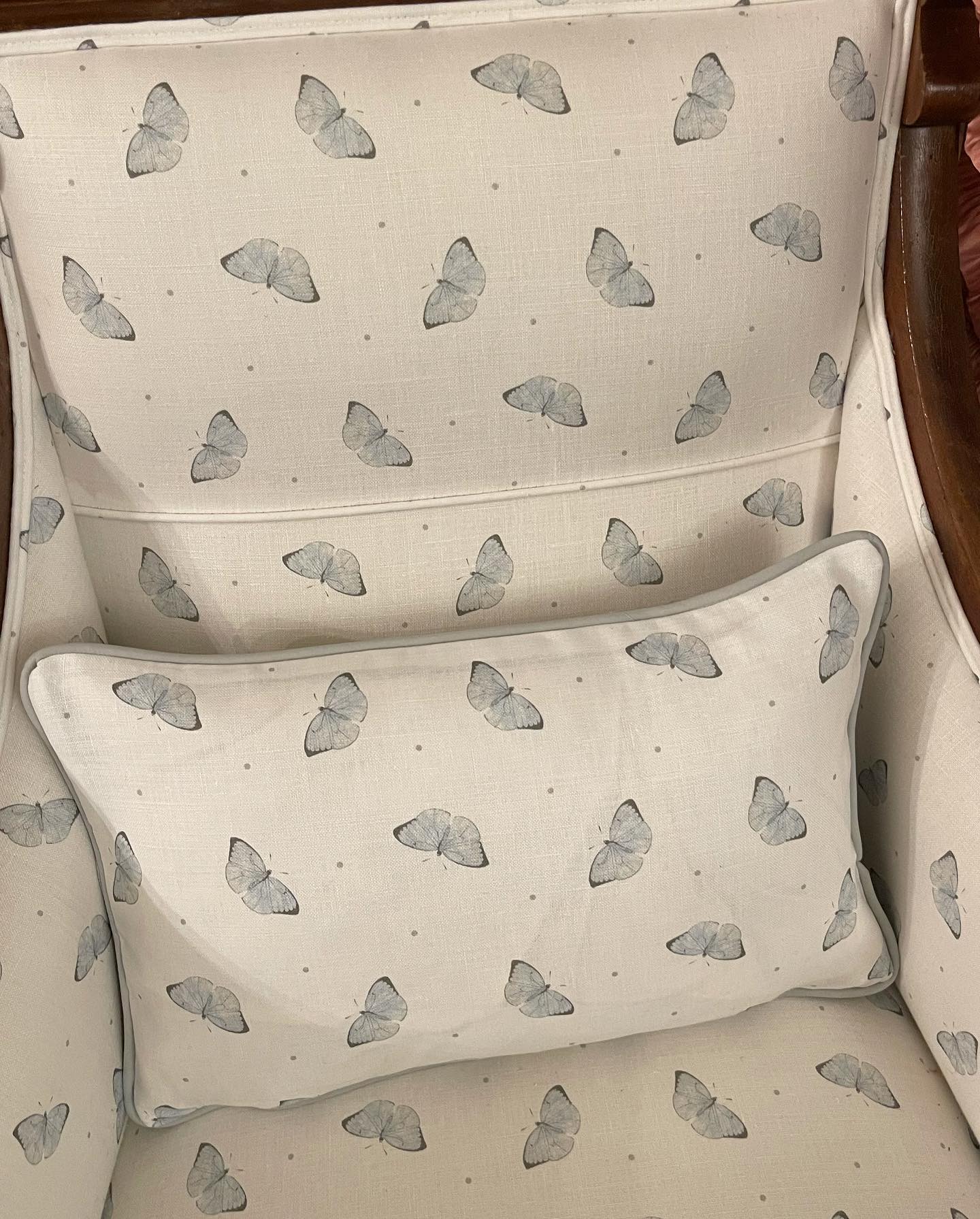 Butterfly Linen Armchair