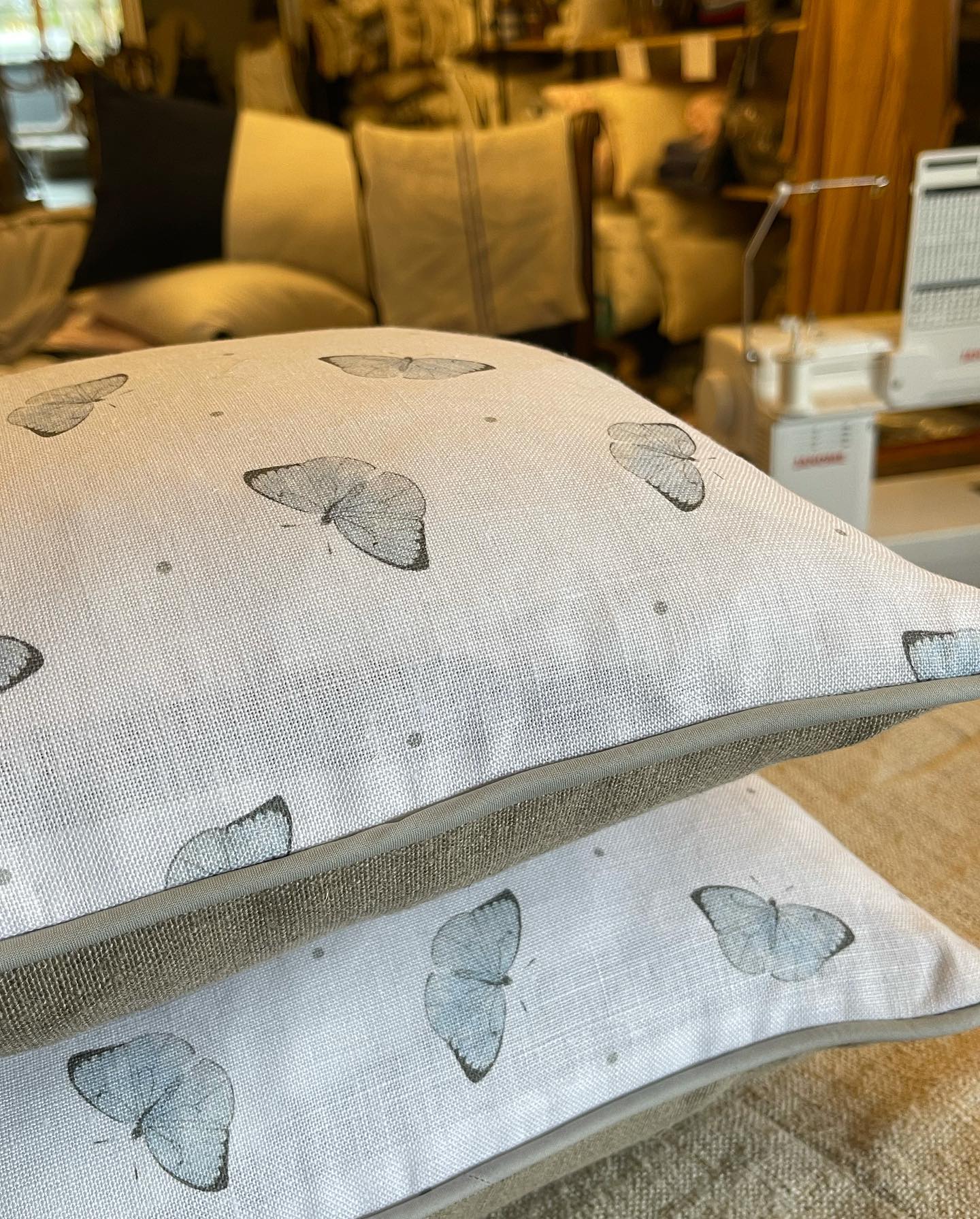 Butterfly Linen Armchair