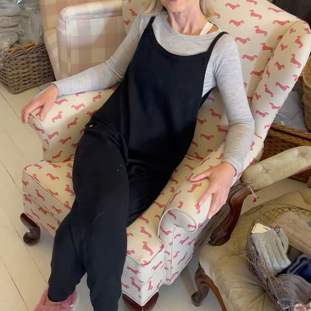 Pink Dachshund Armchair