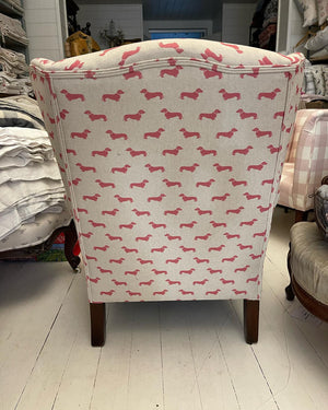 Pink Dachshund Armchair