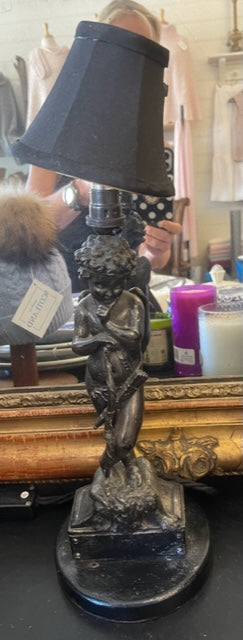 Antique French Cherub Lamp