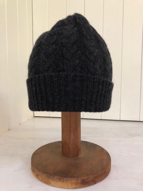 SCA 3-ply Beanies | Charcoal Cable Knit