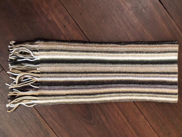 SCA Cashmere Skinny Scarf - Taupe