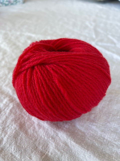 SCA 4-ply Cashmere Knitting Yarn - Cardinal Red