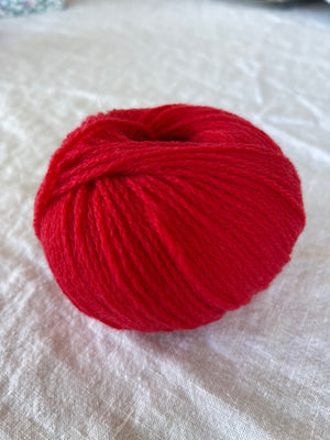 SCA 4-ply Cashmere Knitting Yarn - Cardinal Red