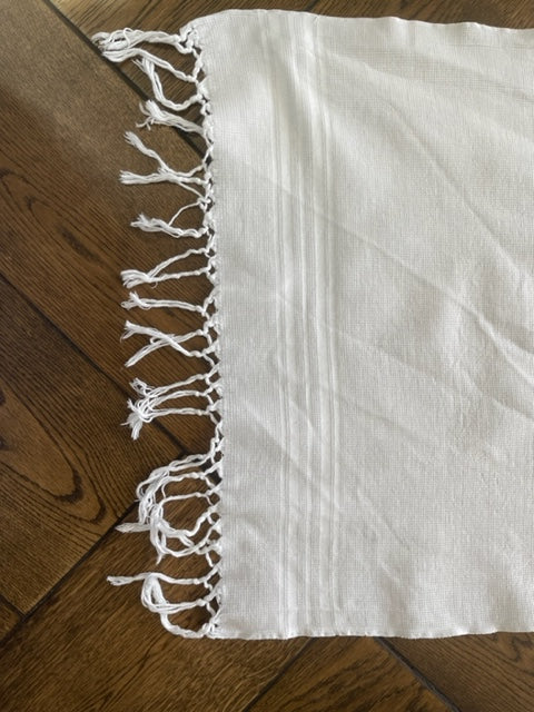 Vintage French Cotton Waffle hand towels