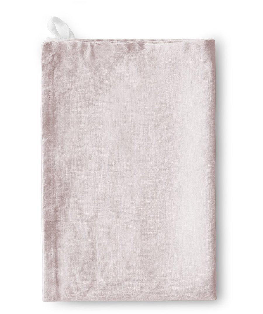 Linen Tea/Hand Towels  - Rose