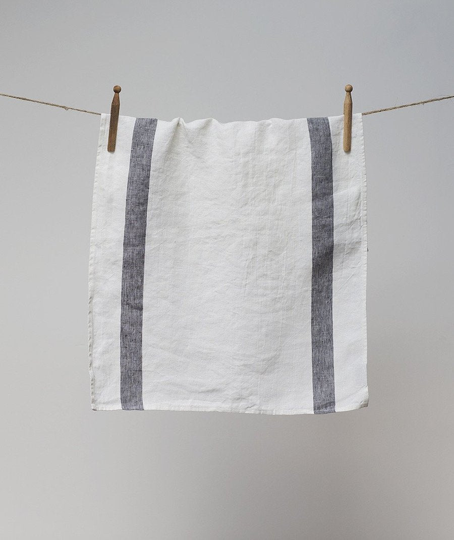 Arles Tea Towel - Charcoal