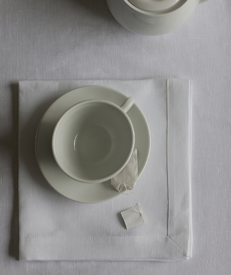 Washed Linen Tablecloths - White