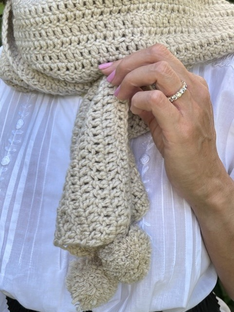 Cashmere scarf knitting & crocheting kits