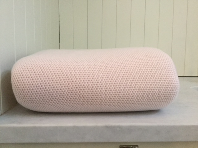 Waffle Stitch 4-Ply Cashmere Blanket Throw - Palest Pink