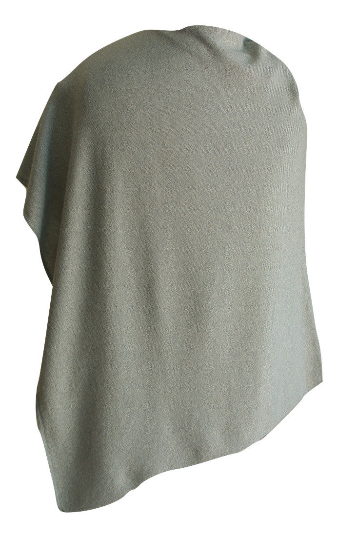 SCA 2-Ply Poncho - Potash / Light Silver